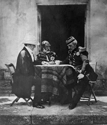 Oorlogsraad gehouden op de ochtend van de inname van Mamelon, 1855